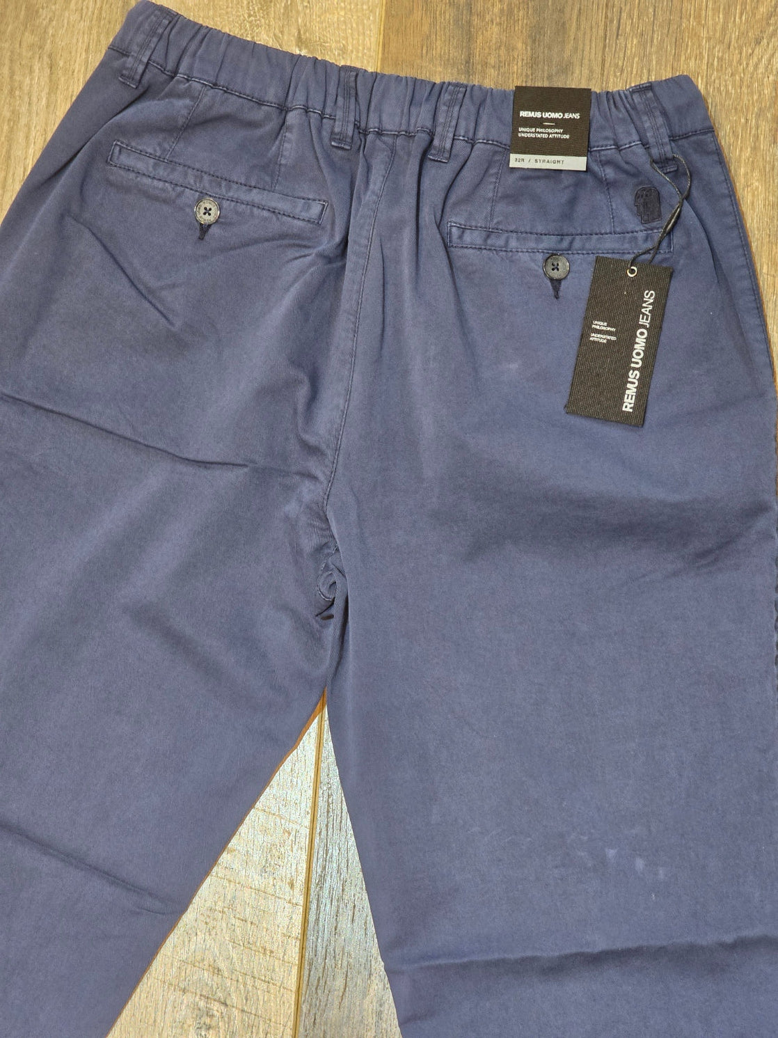 Remus Uomo Straight Leg Cotton-Tencel Blend Chinos