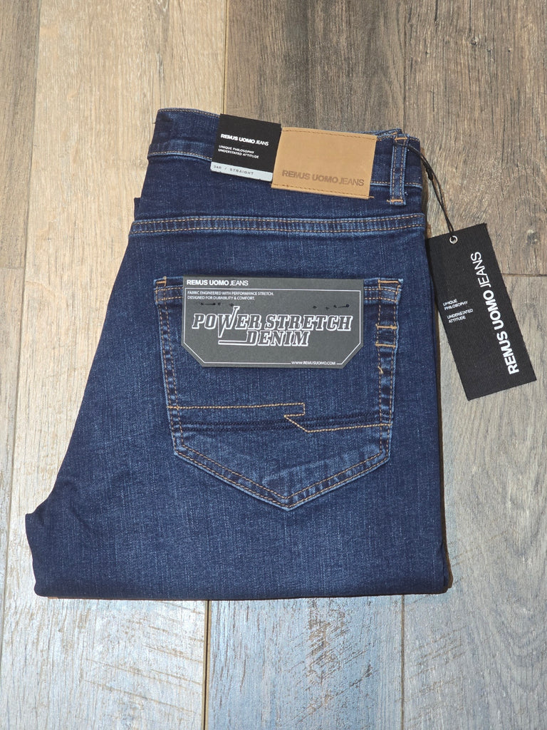 Remus Uomo Rogan Straight Fit/Power stretch Mid Summer wash jeans