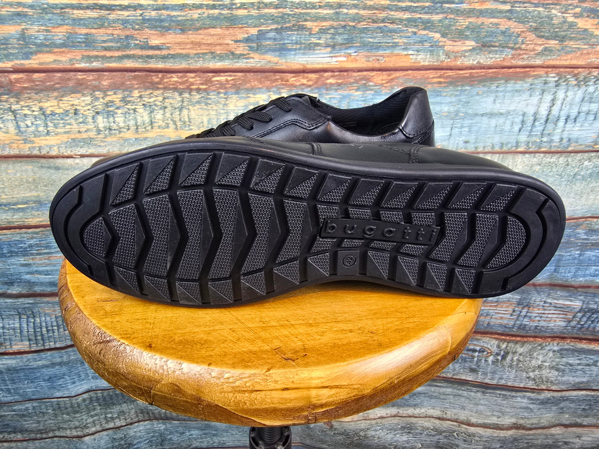 Bugatti Winter Black Leather Sneaker