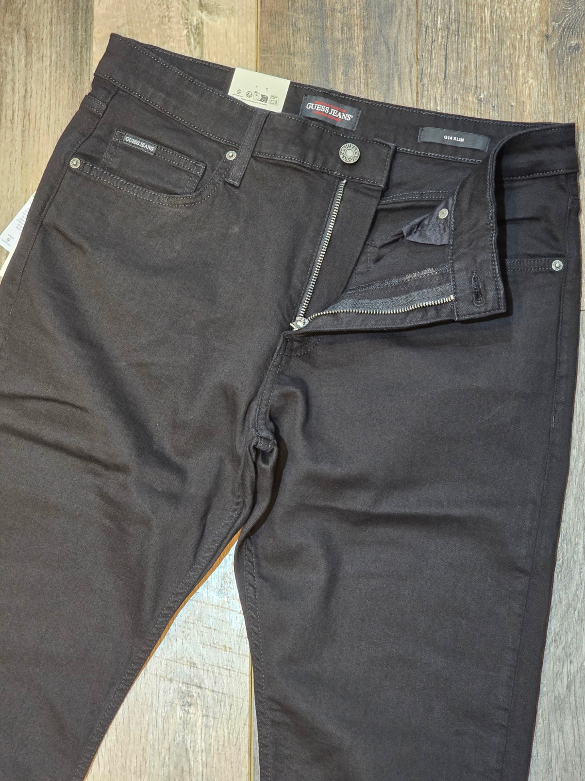 Guess Jeans G14 Slim Fit Airwashed Denim - Black