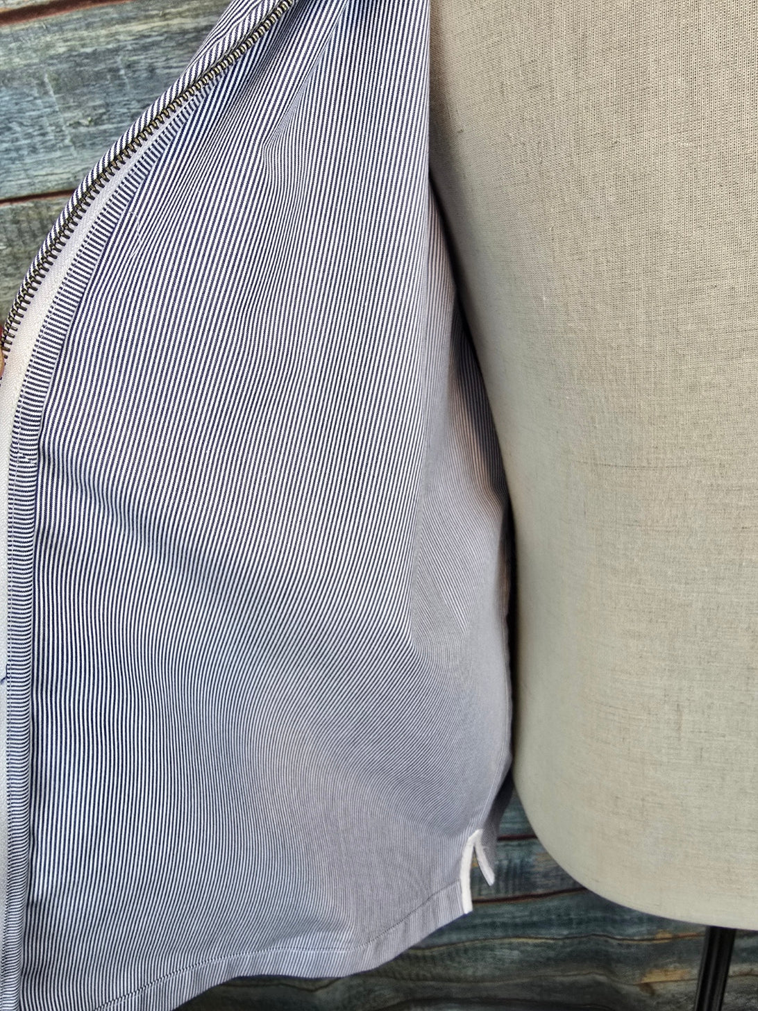 Guess Jeans Ultra light striped cotton Jacket