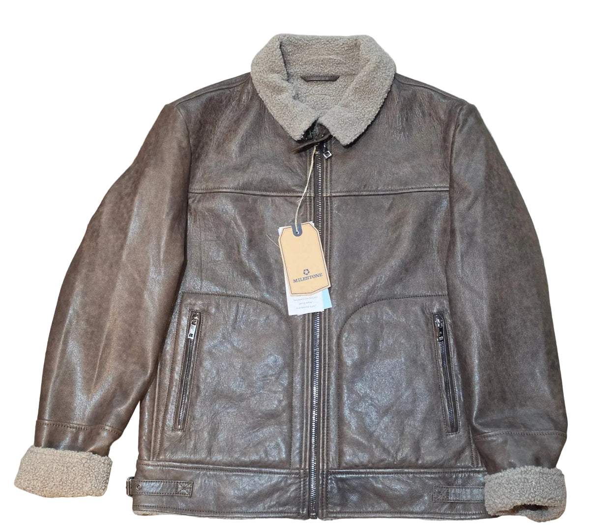 MILESTONE MSCamino Brown leather jacket