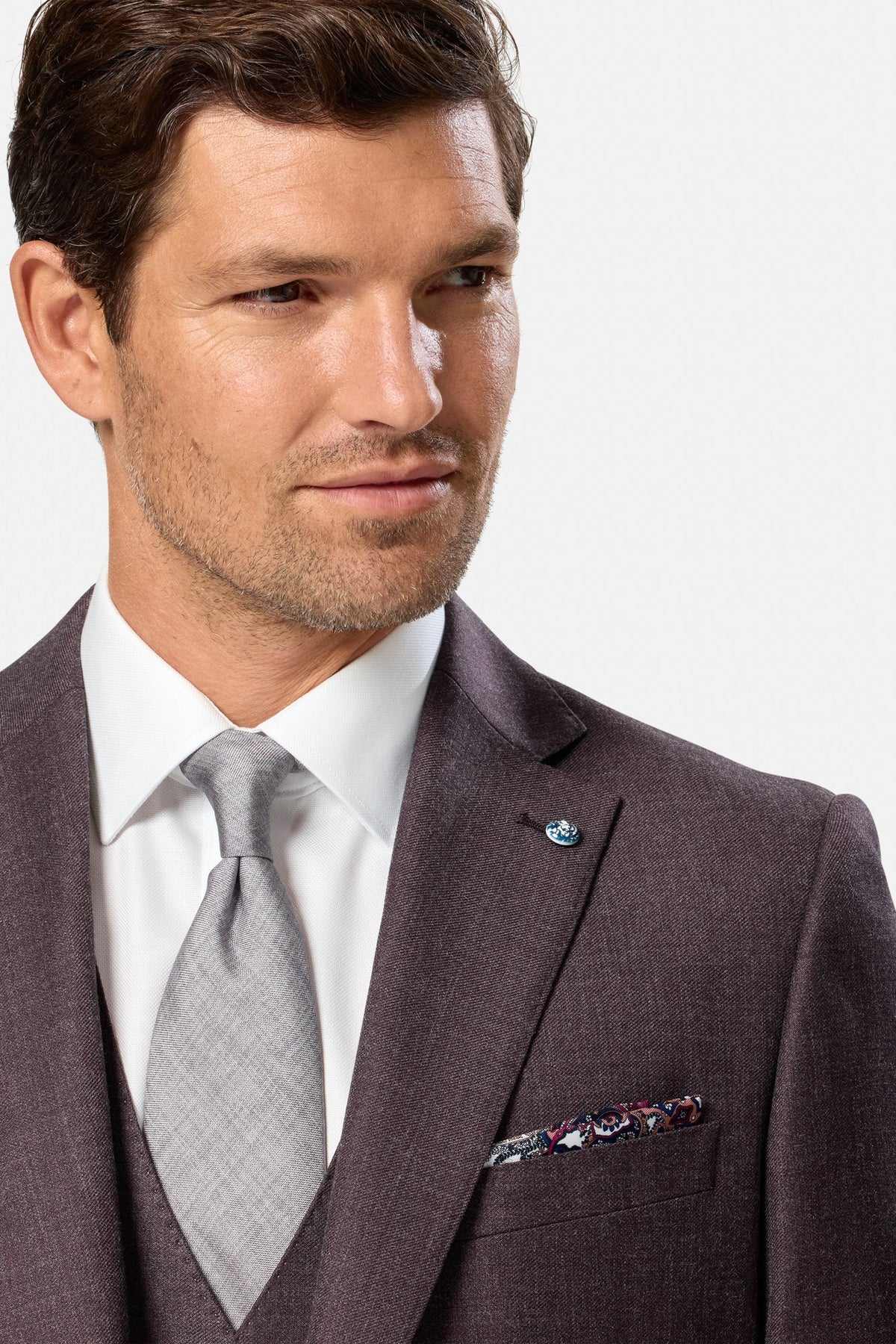 Benetti Signature "Marco" Grape 3-piece Suit