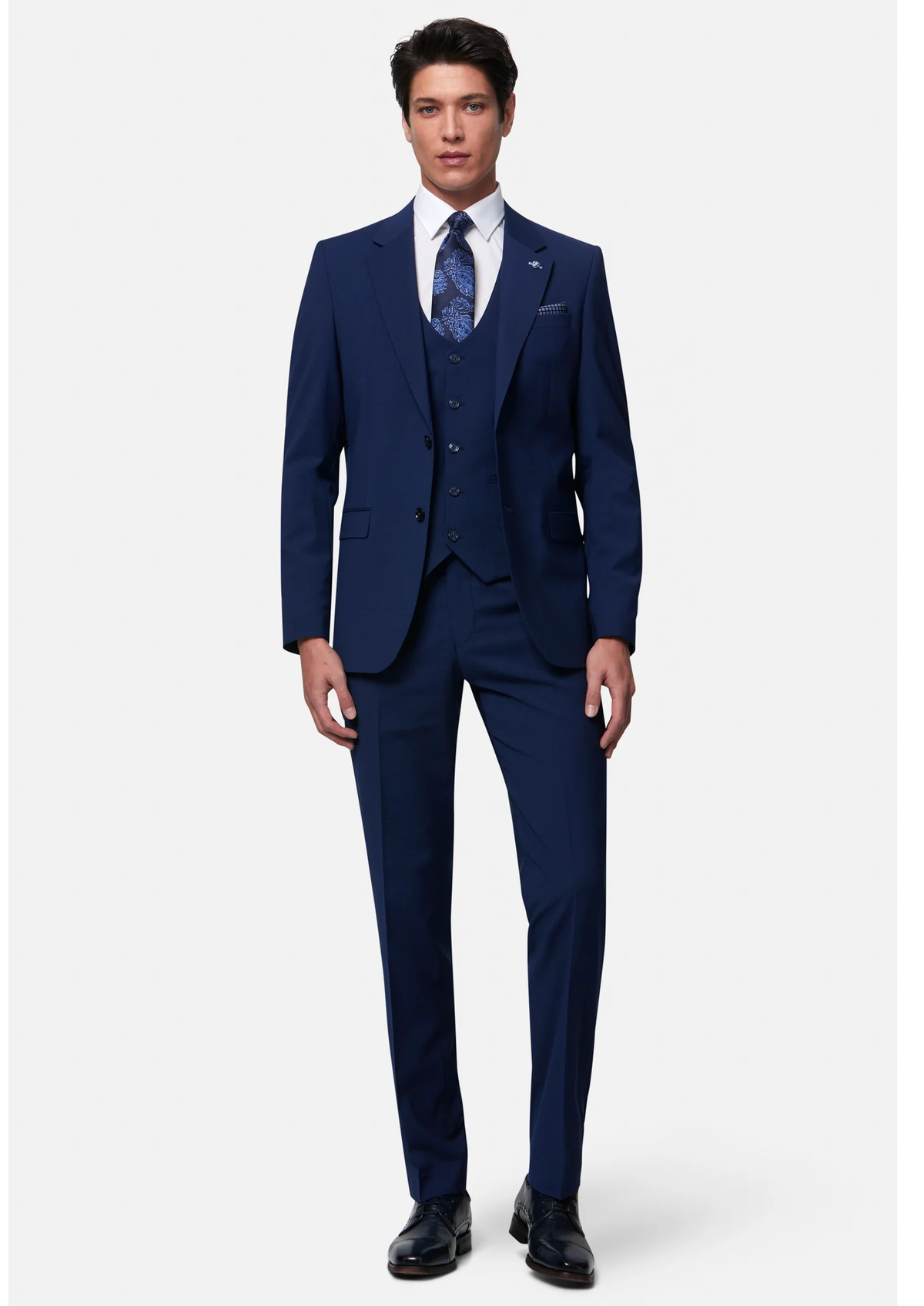 Benetti "Peter" 3 Piece Suit - Petrol Blue