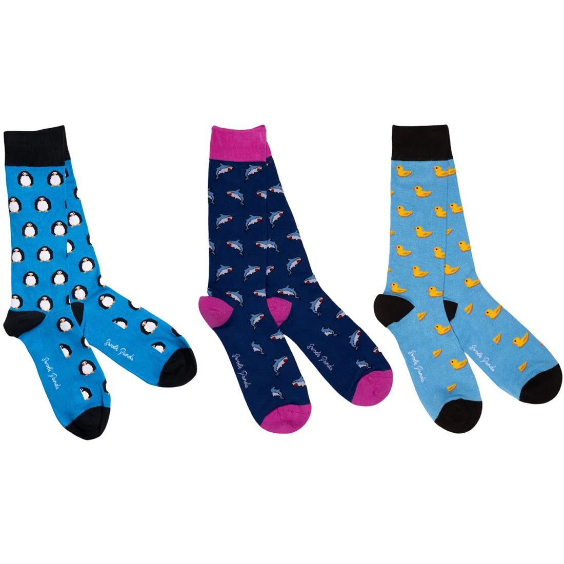 SWOLE PANDA Animal Sock 3 pair Sock Box