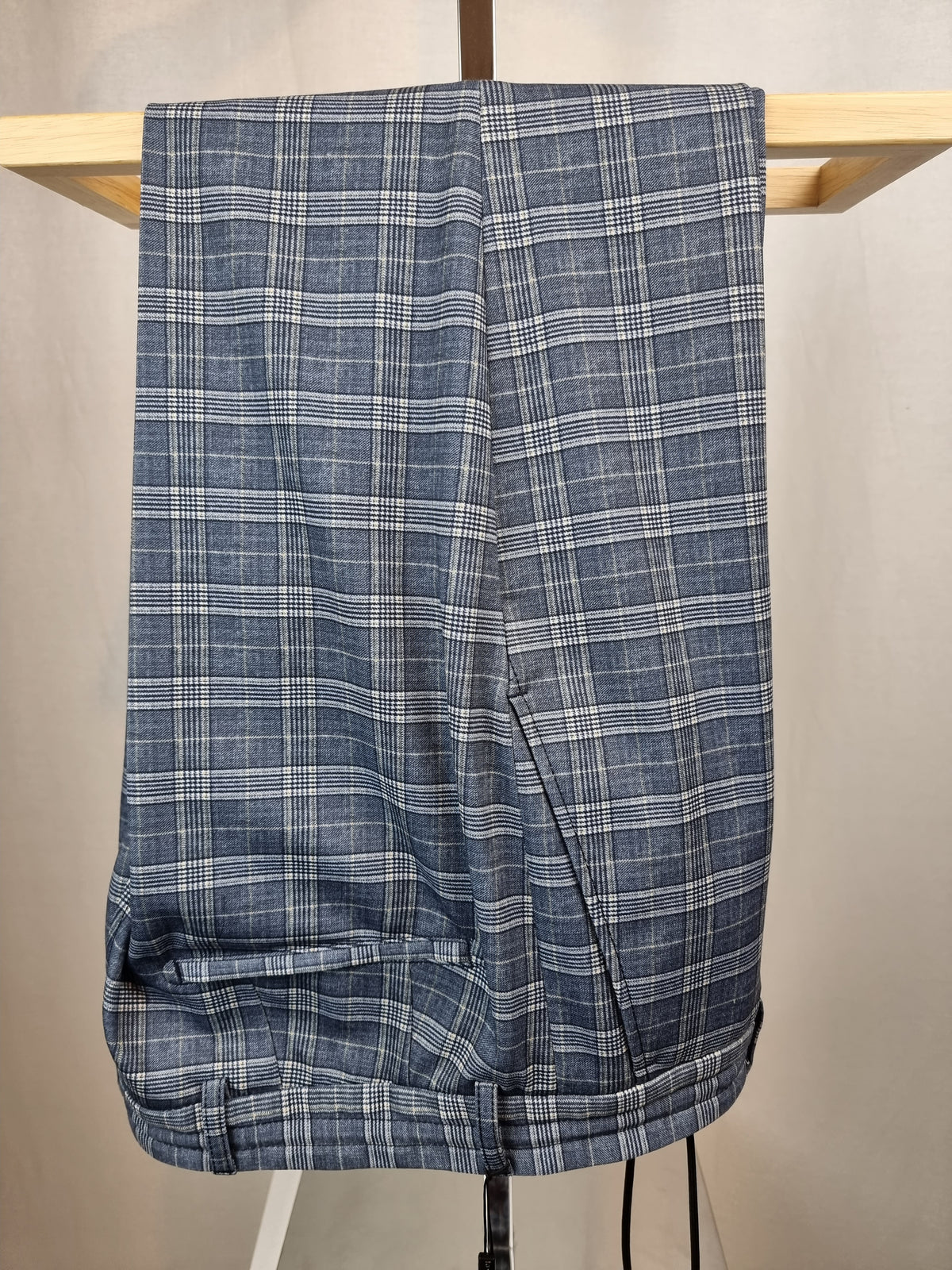 Roy Robson Slim Fit Jersey Check Pants