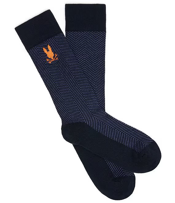 Psycho Bunny Herringbone Dress Socks
