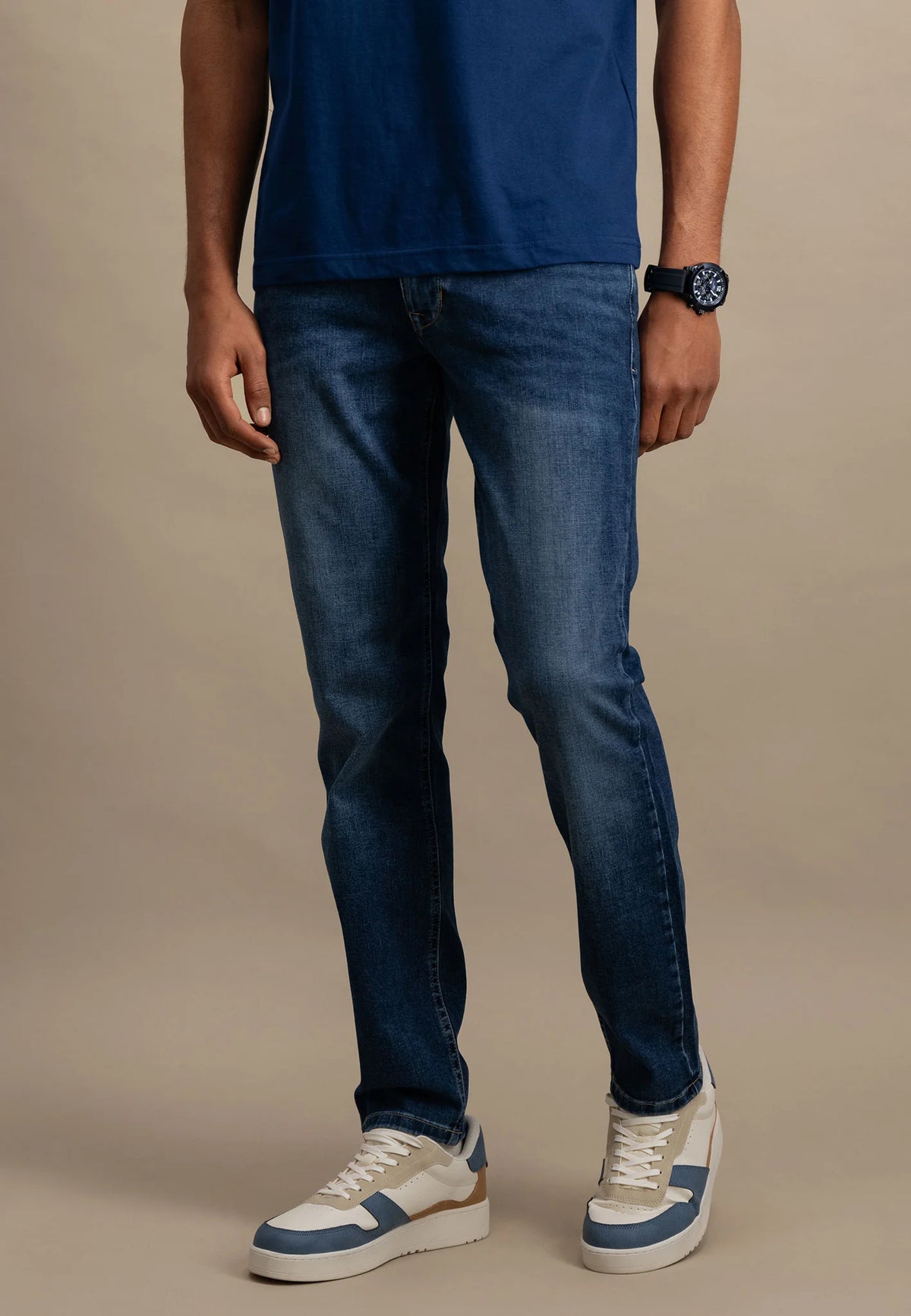 FYNCH-HATTON Tapered Fit Stretch Denim