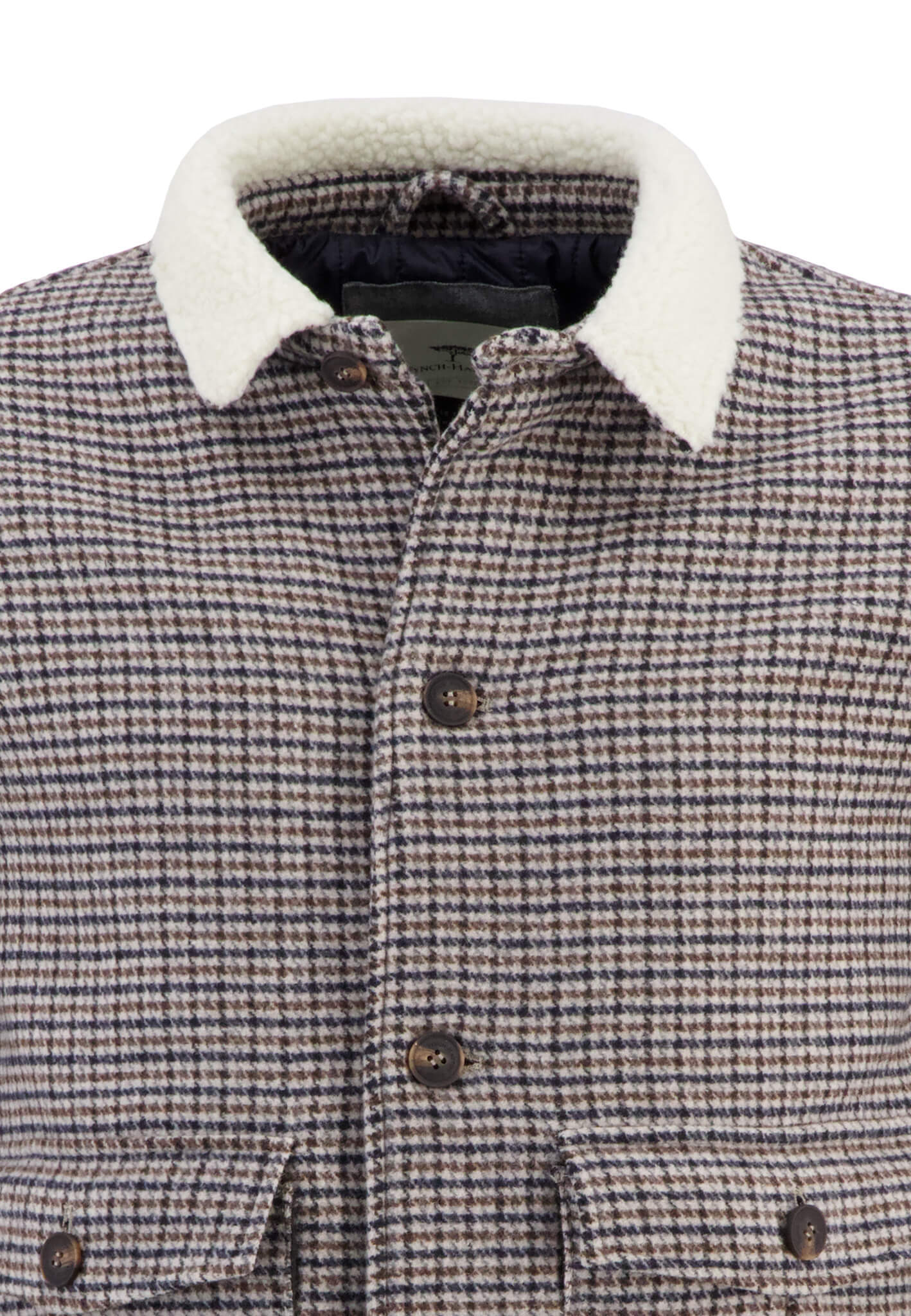 FYNCH-HATTON WOOL CHECK BLOUSON