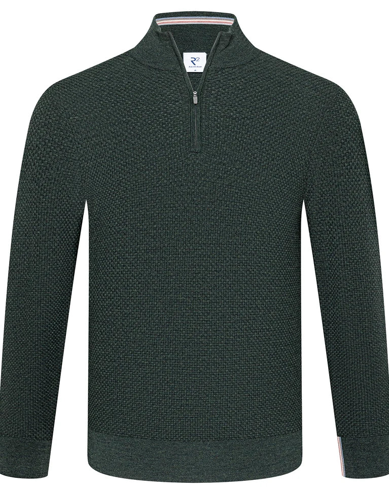 R2 - Amsterdam Merino wool half-zip Jumper