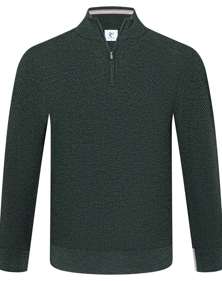 R2 - Amsterdam Merino wool half-zip Jumper