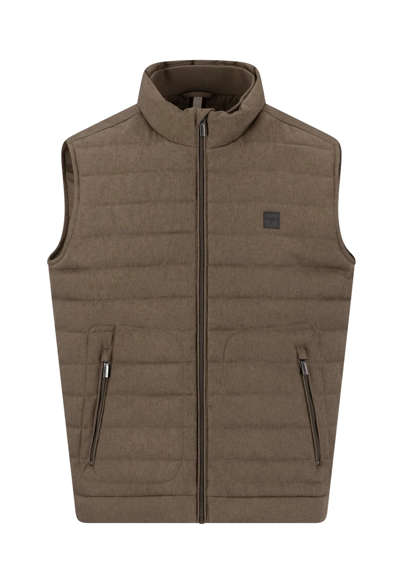 FYNCH-HATTON Quilted vest with stand-up collar