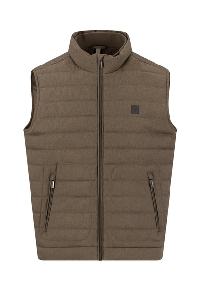 FYNCH-HATTON Quilted vest with stand-up collar