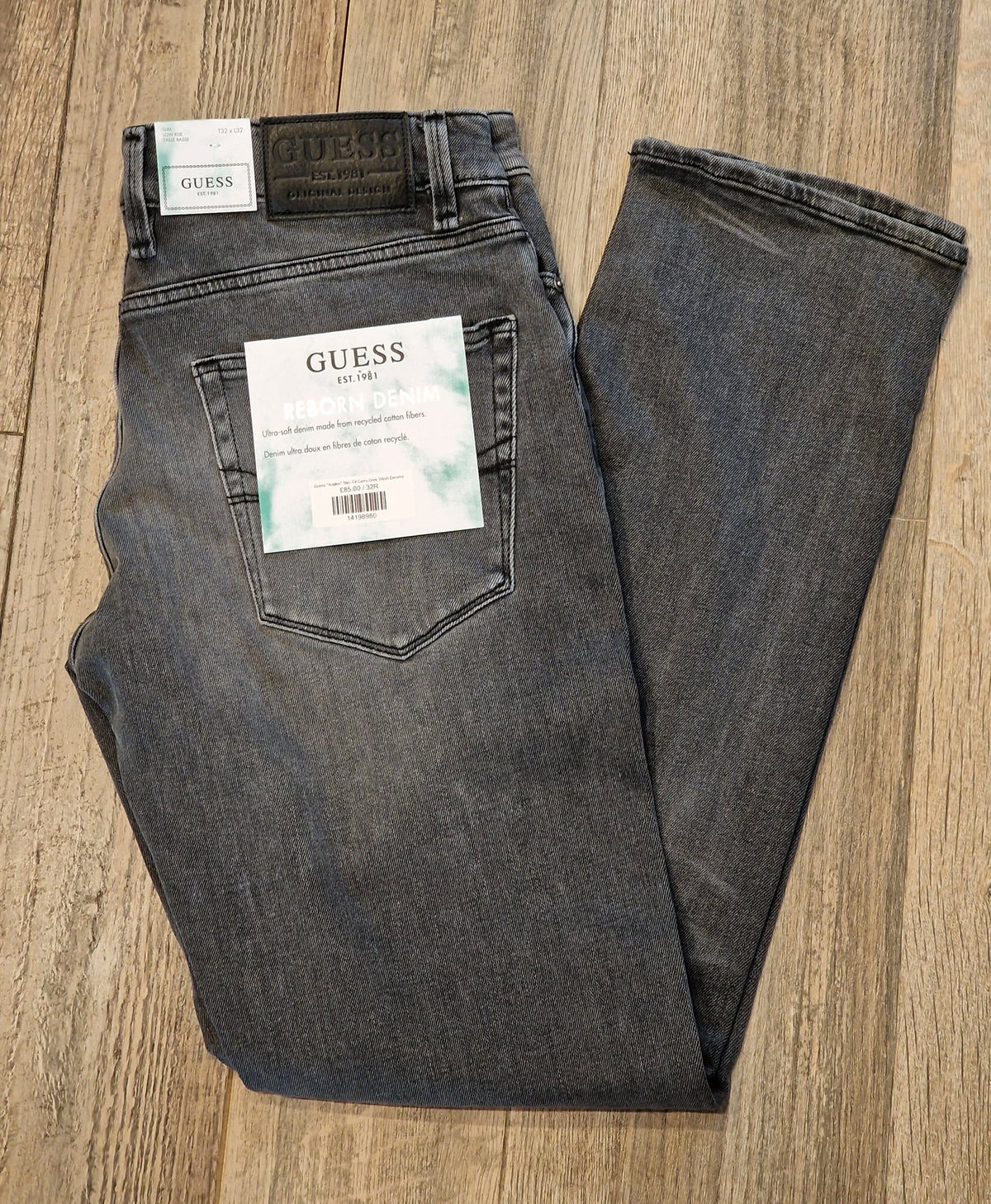 Guess "Angles" Slim Fit Carry Grey Wash Denims