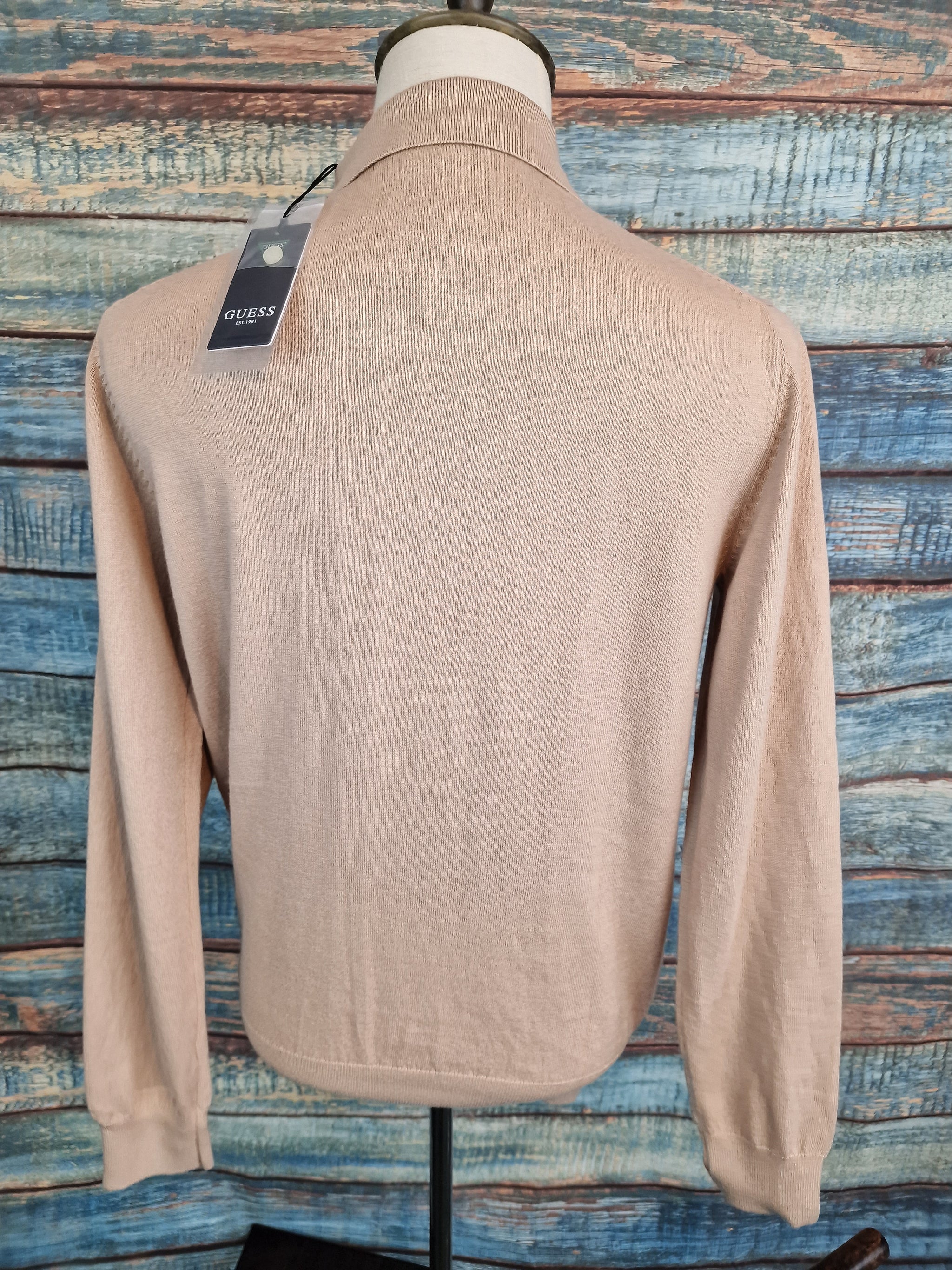 Guess Long Sleeve cotton and Cashmere polo shirt