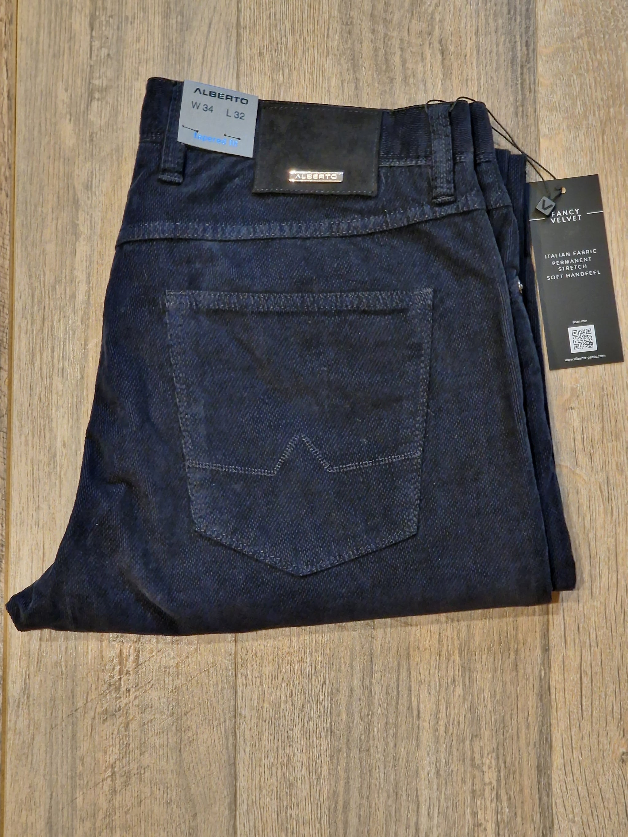 Alberto ROBIN Tapered fit - FANCY VELVET 5 Pocket Jean