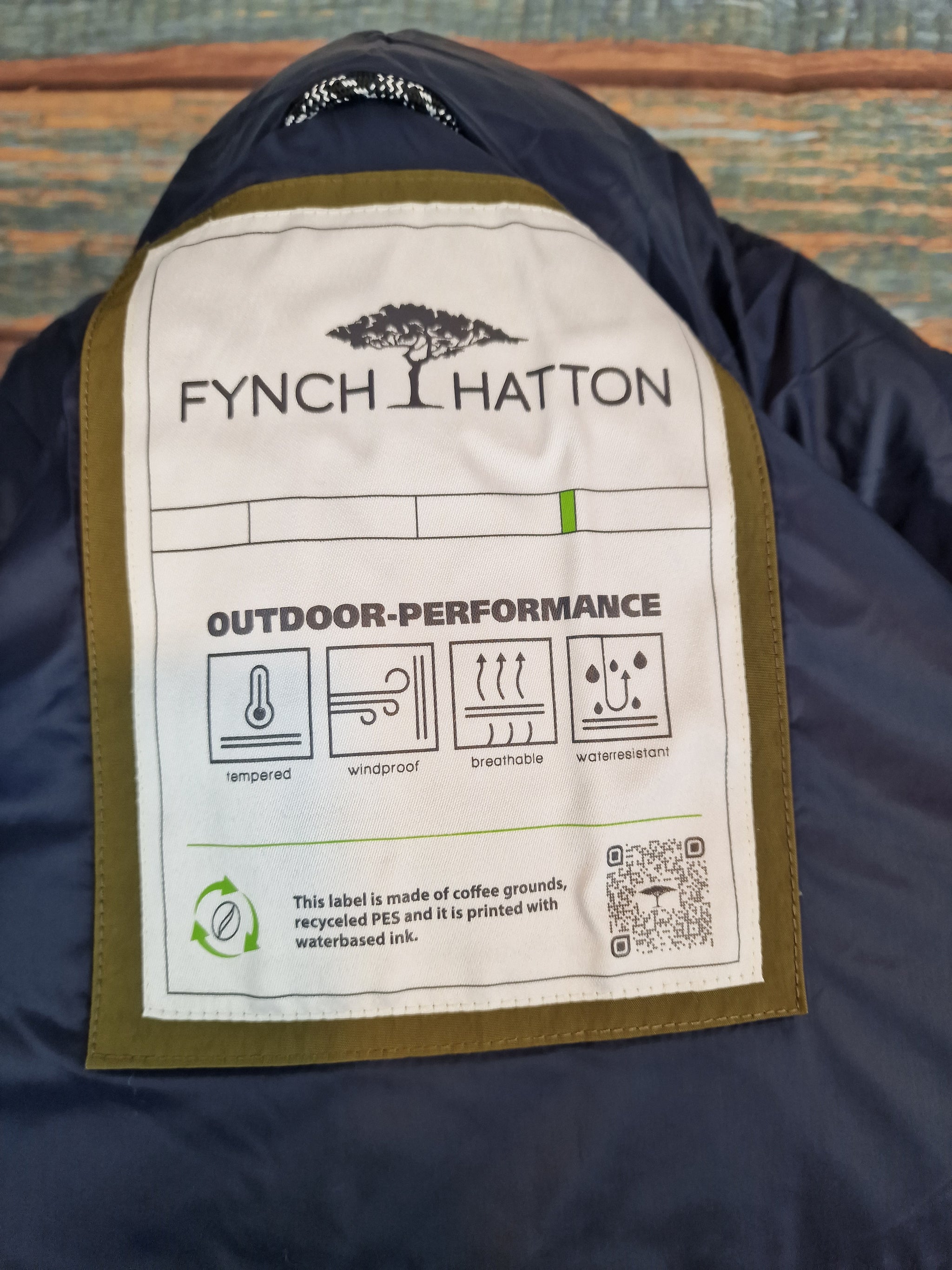 FYNCH-HATTON  MIXED MATERIAL PUFFER JACKET