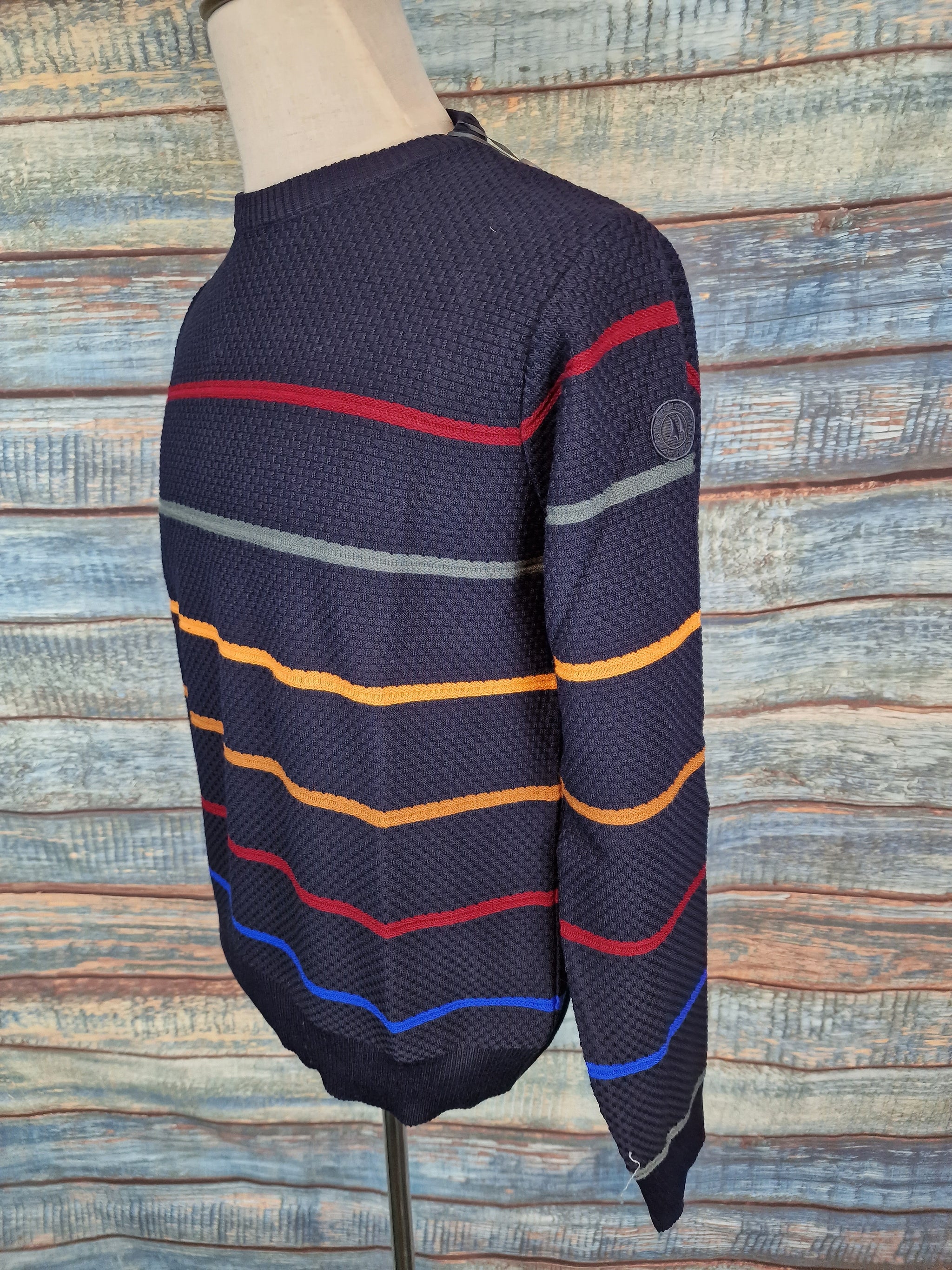 IMPULSO Merino Wool mix stripe Jumper