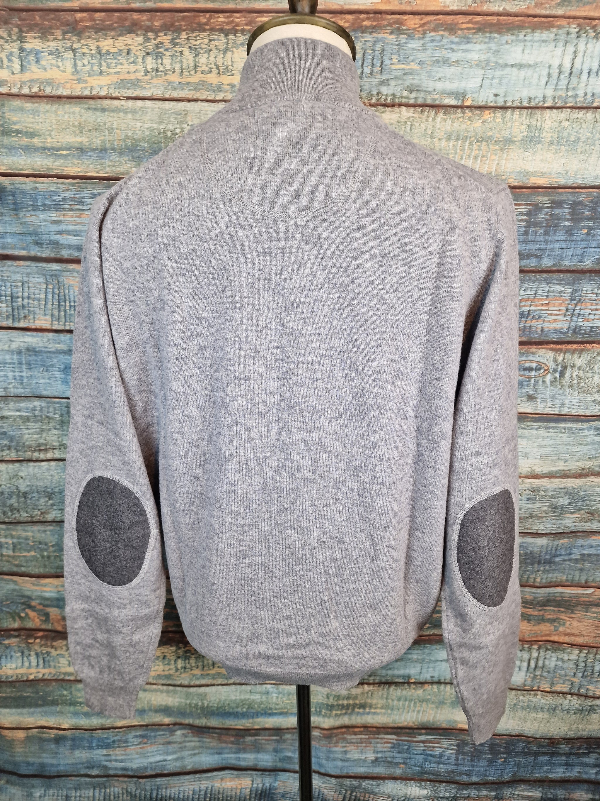 FYNCH-HATTON LAMBSWOOL 1/4 ZIP JUMPER