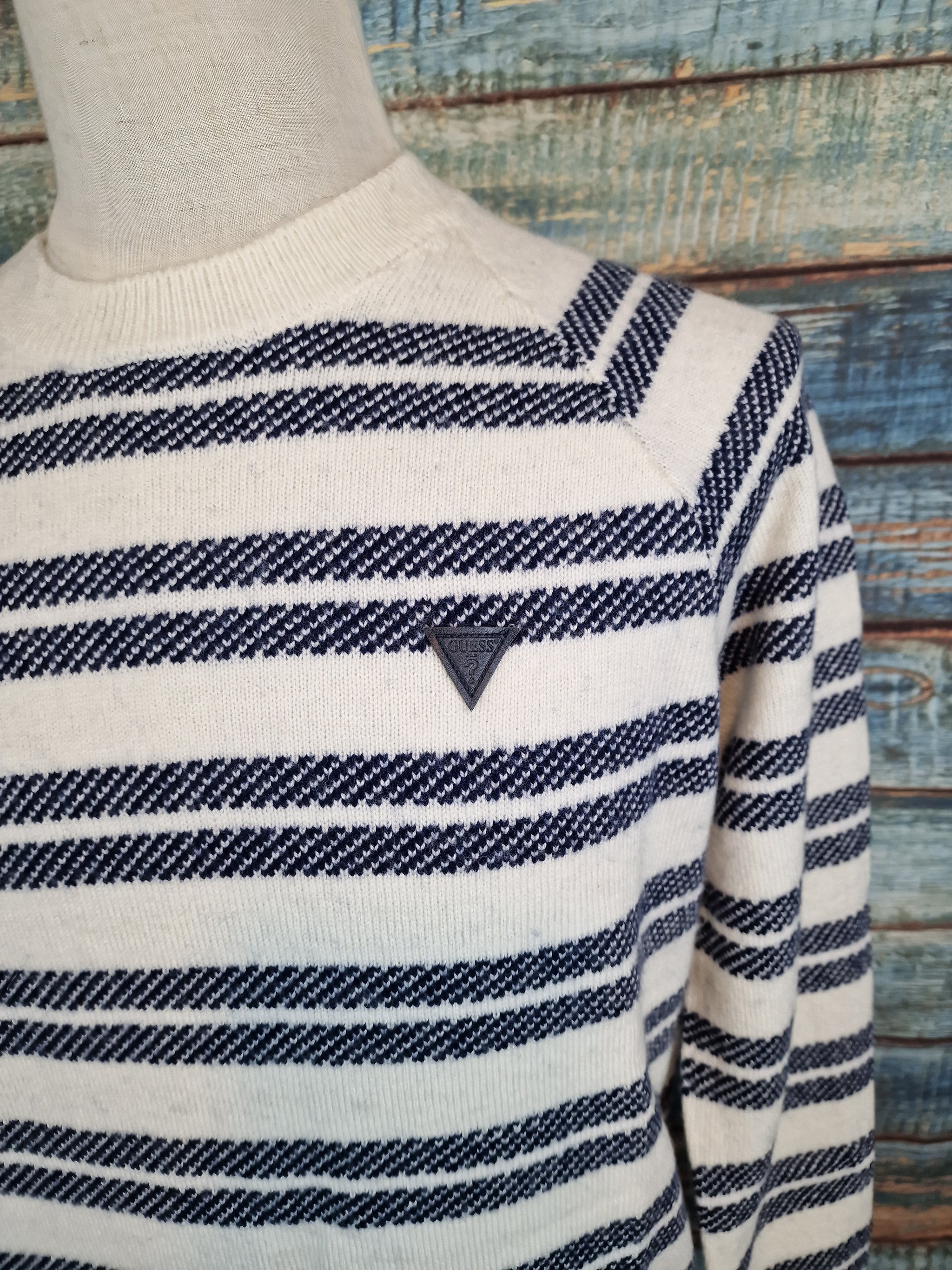 Guess Striped round neck jumper