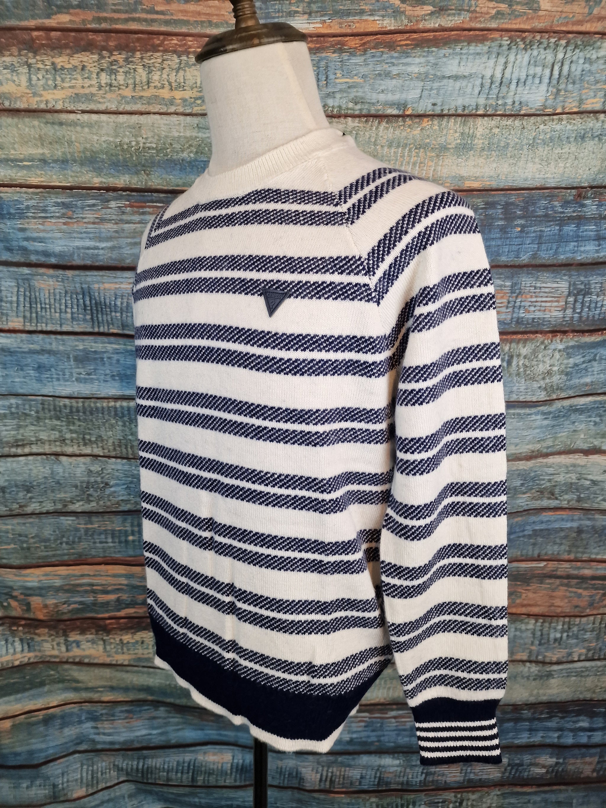 Guess Striped round neck jumper