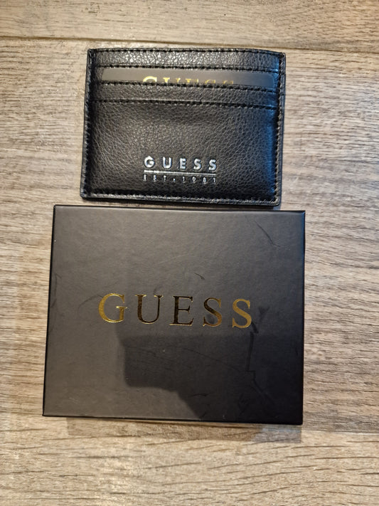 Guess Fidenza genuine leather Credit Card holder