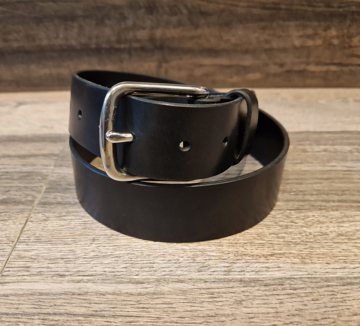 Retreat Clothing Handmade 35mm Black Leather Belt