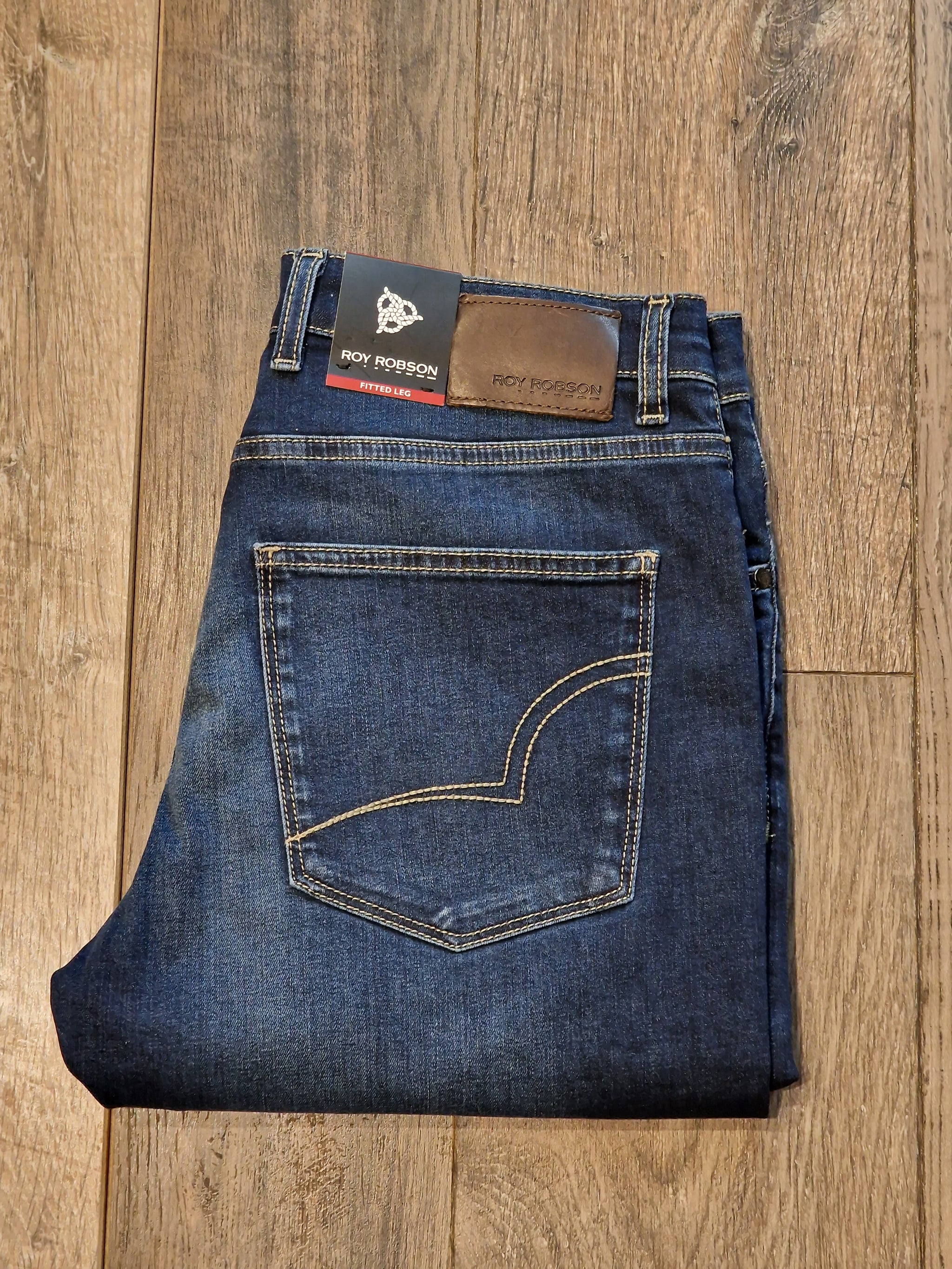 Roy Robson Fitted Leg Mid Wash Denim