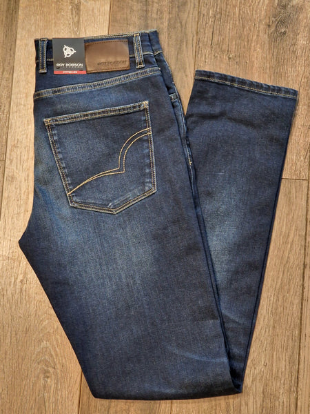 Roy Robson Fitted Leg Mid Wash Denim