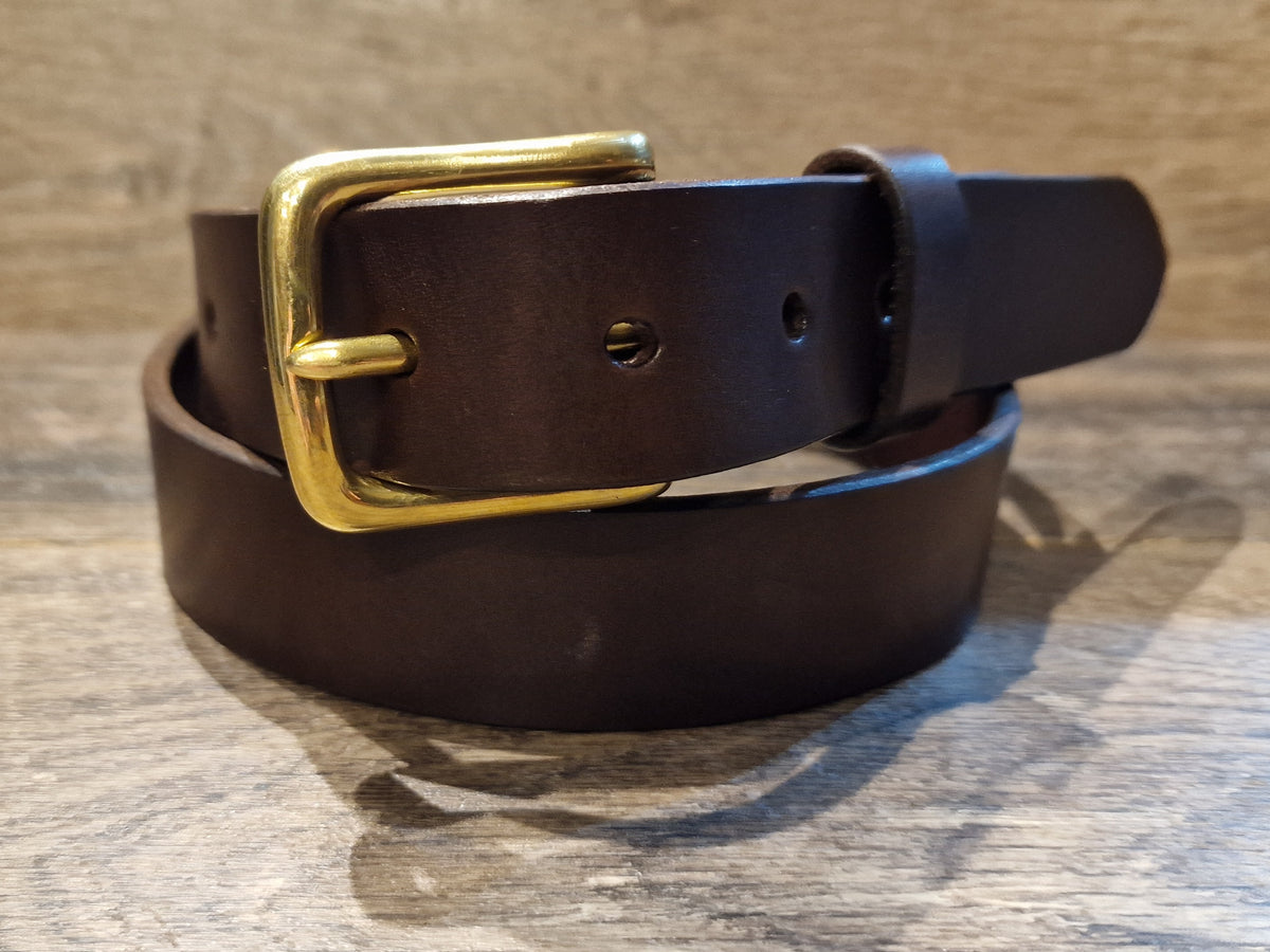 Retreat Clothing Handmade 32mm brown Leather Belt