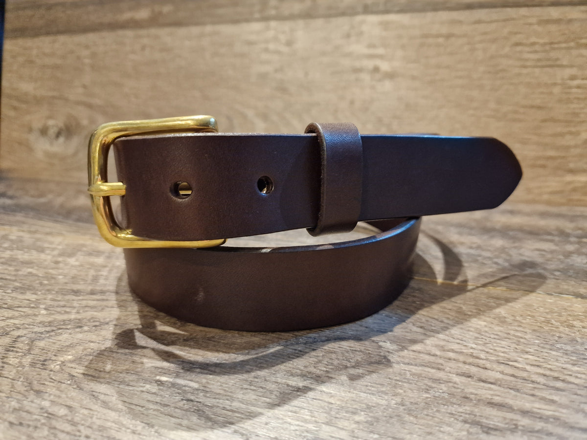 Retreat Clothing Handmade 32mm brown Leather Belt