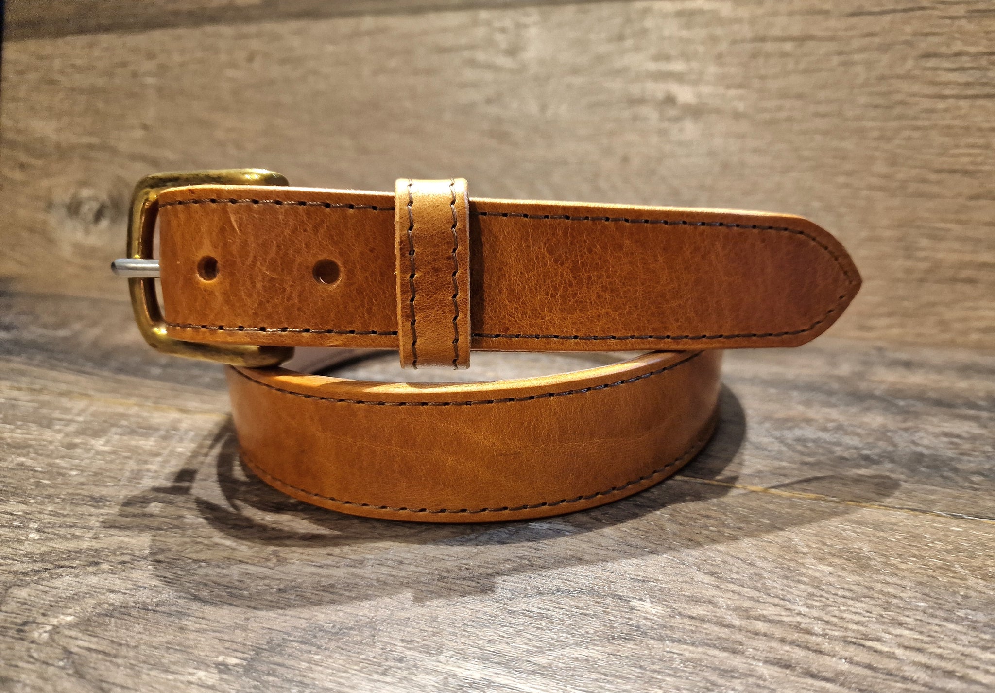 Retreat Clothing Handmade 32mm Tan Leather Belt