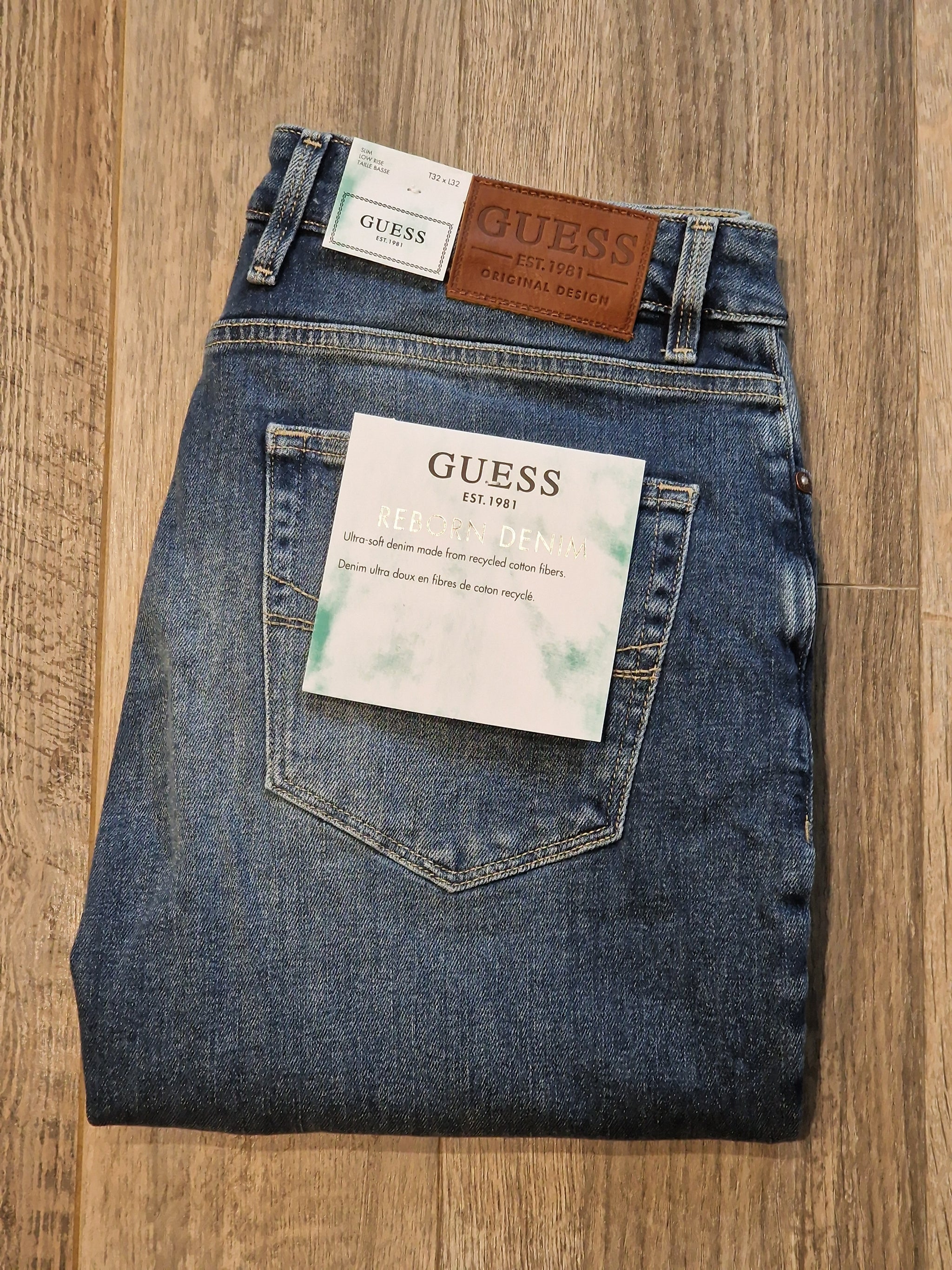 Guess "Angles" Slim Fit Light Wash Denims