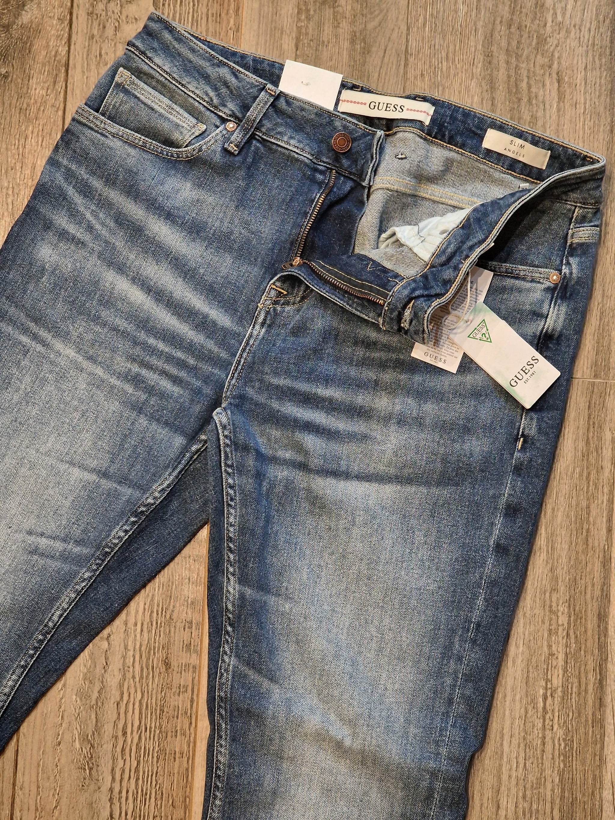 Guess "Angles" Slim Fit Light Wash Denims