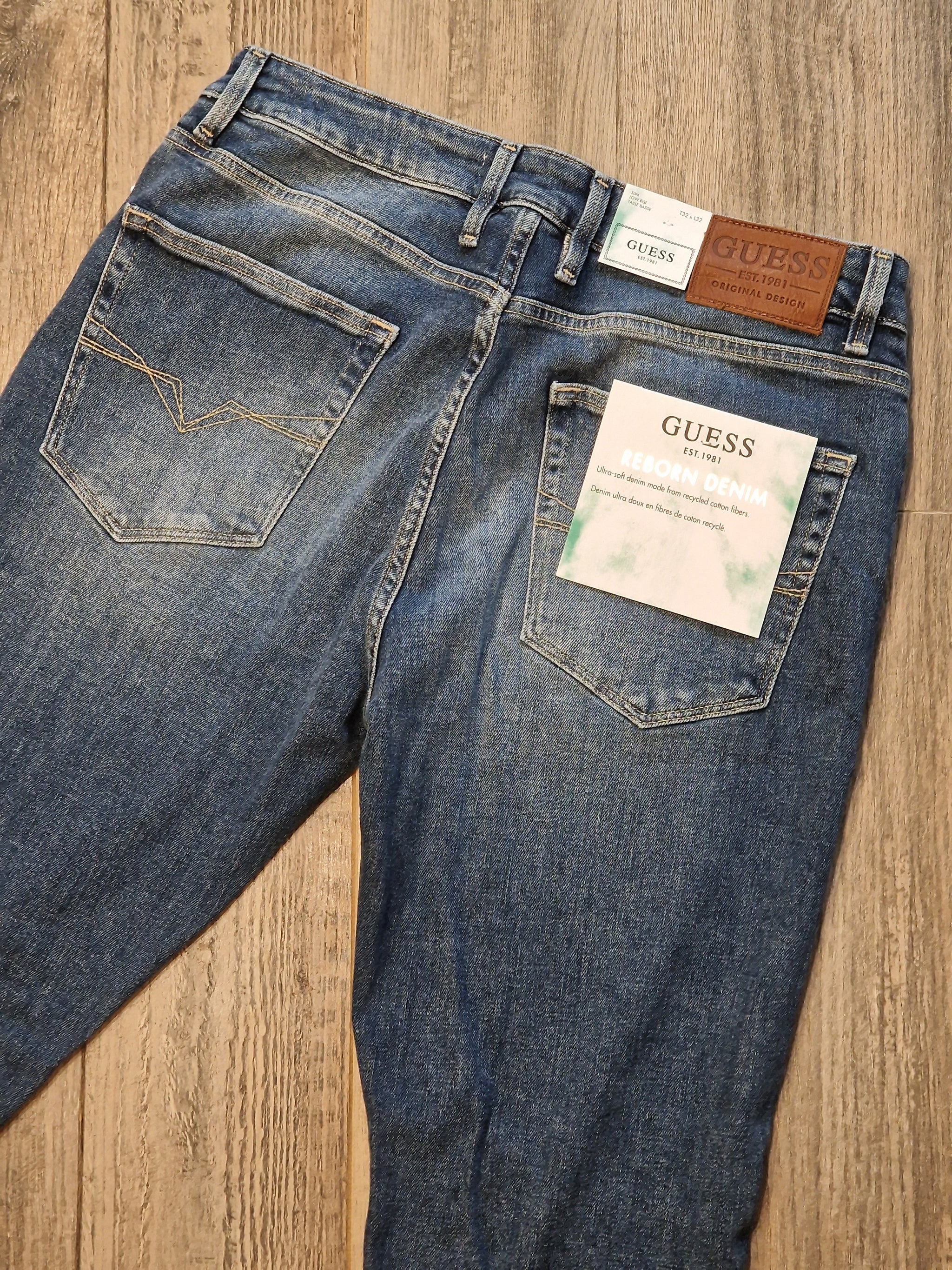 Guess "Angles" Slim Fit Light Wash Denims