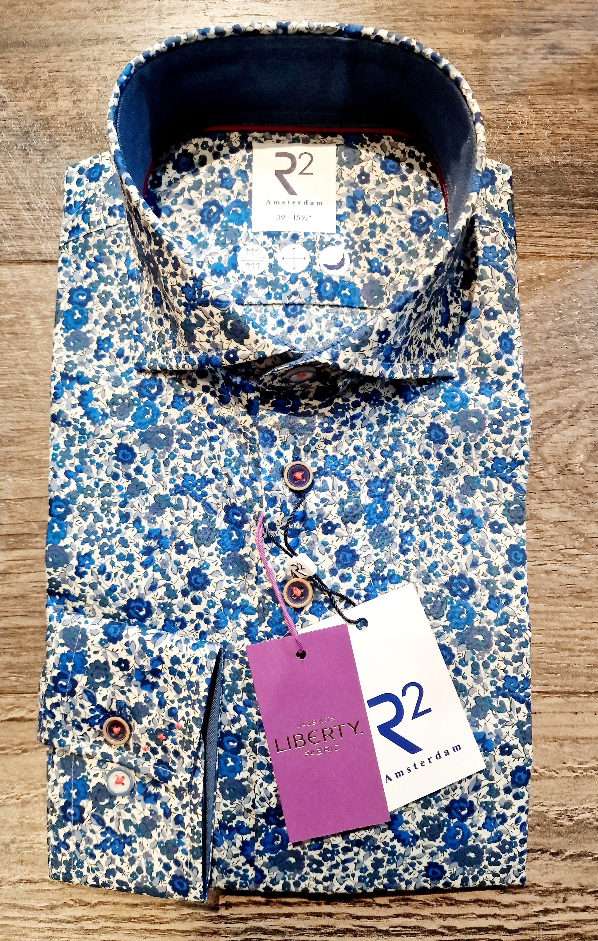 R2 - Amsterdam shirt made with Liberty Lawn Fabric