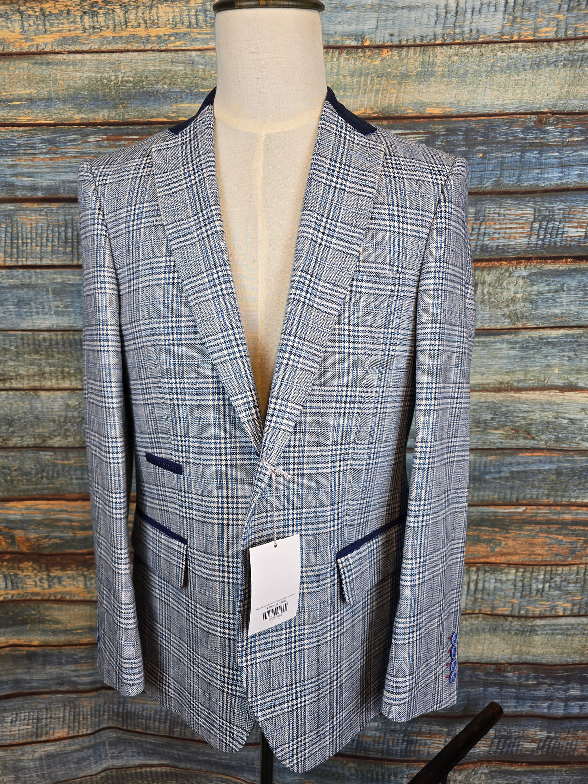 Mazzelli "Lanificio fabric" Cotton/Linen overcheck Jacket