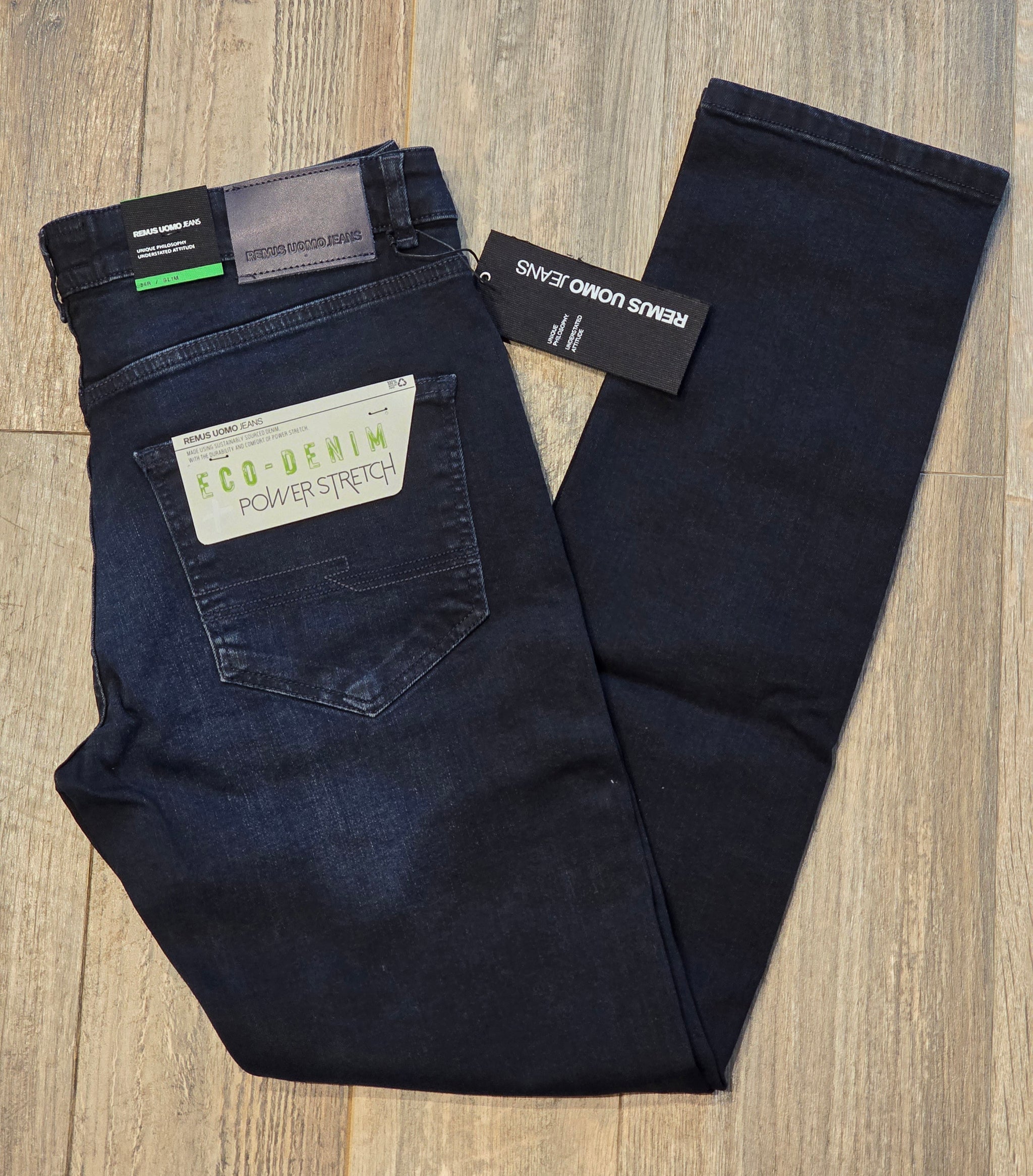 Remus Uomo Jeans - Apollo Slim leg/stretch dark wash jeans