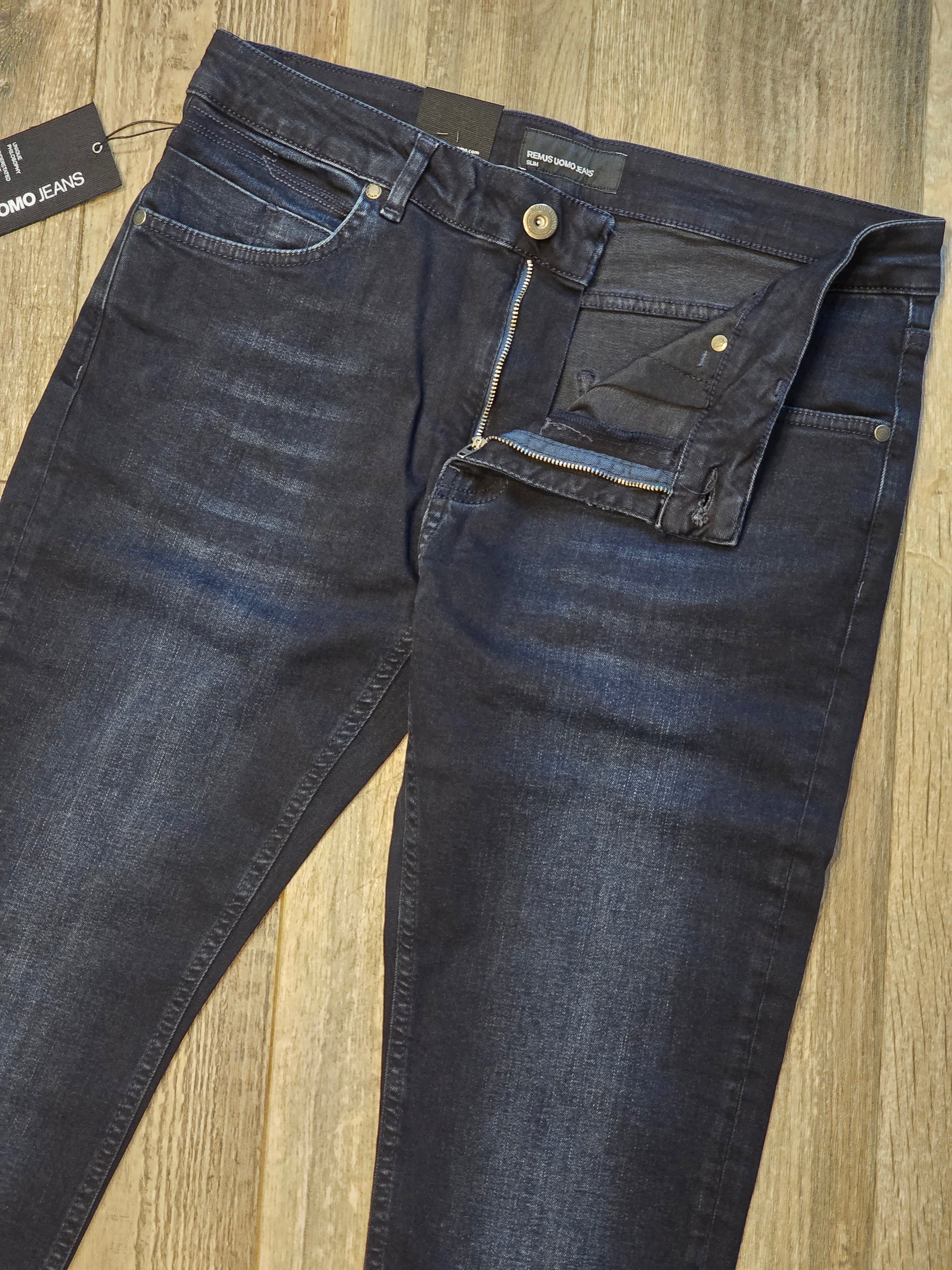 Remus Uomo Jeans - Apollo Slim leg/stretch dark wash jeans