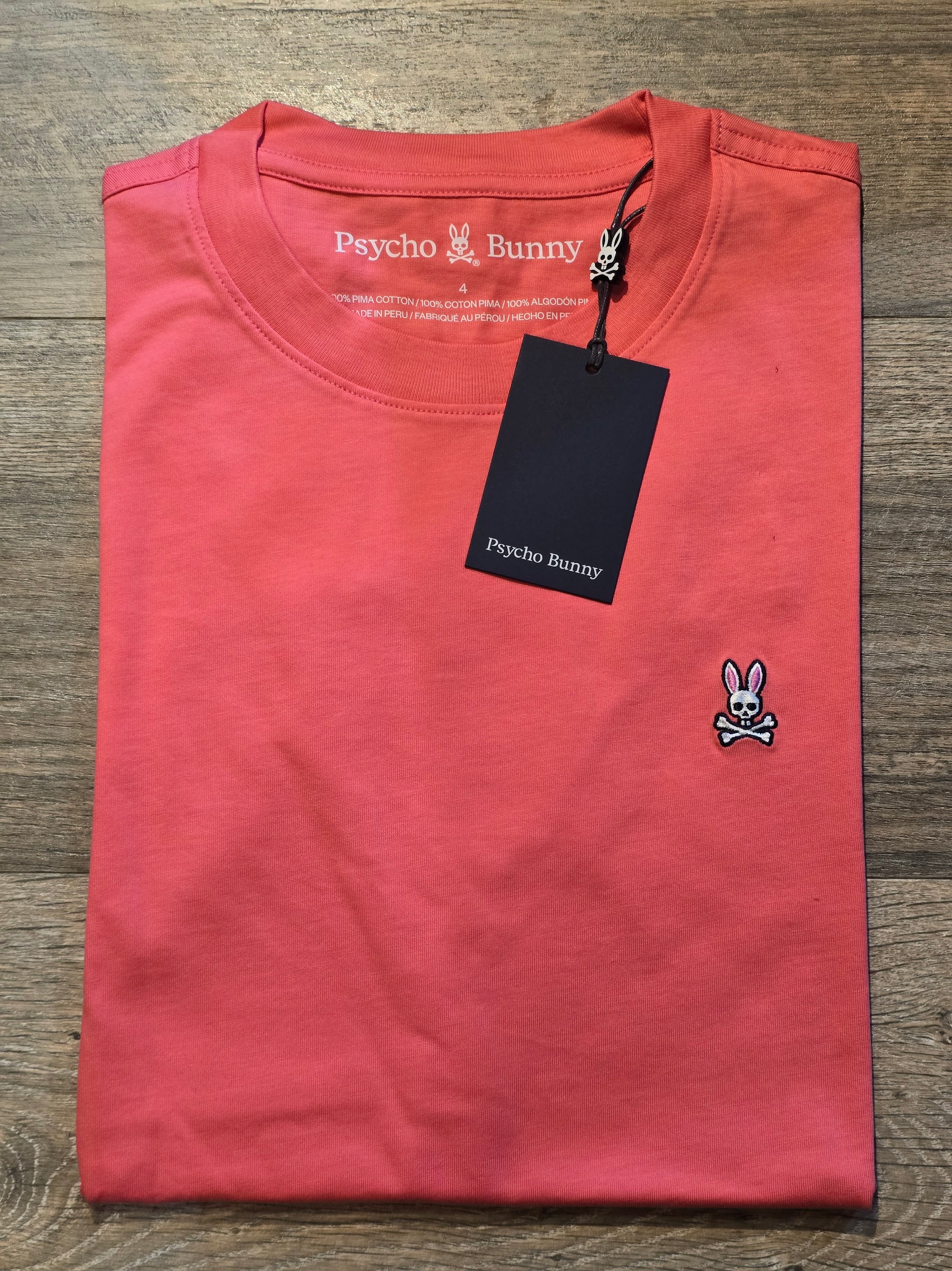 Psycho Bunny Classic Logo Crew Neck Pima Cotton T-Shirt