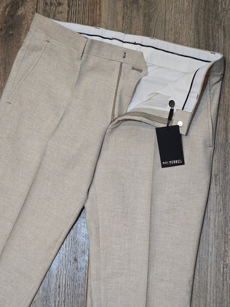 Roy Robson Slim Fit Linen and Cotton Trousers