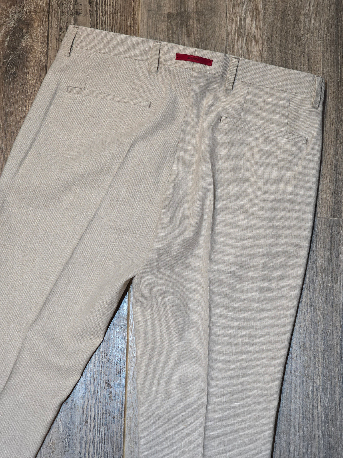 Roy Robson Slim Fit Linen and Cotton Trousers