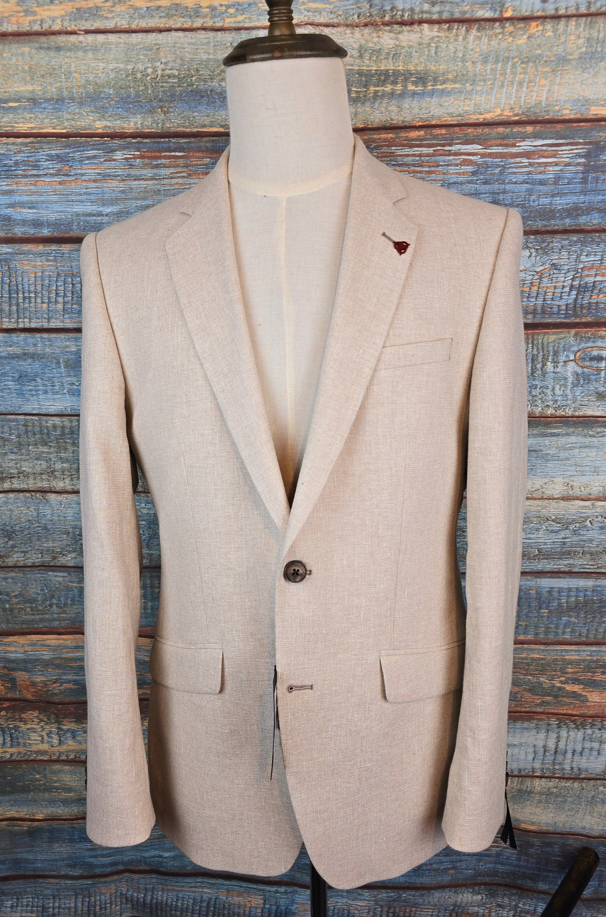 Roy Robson Slim Fit Linen and Cotton mix Jacket