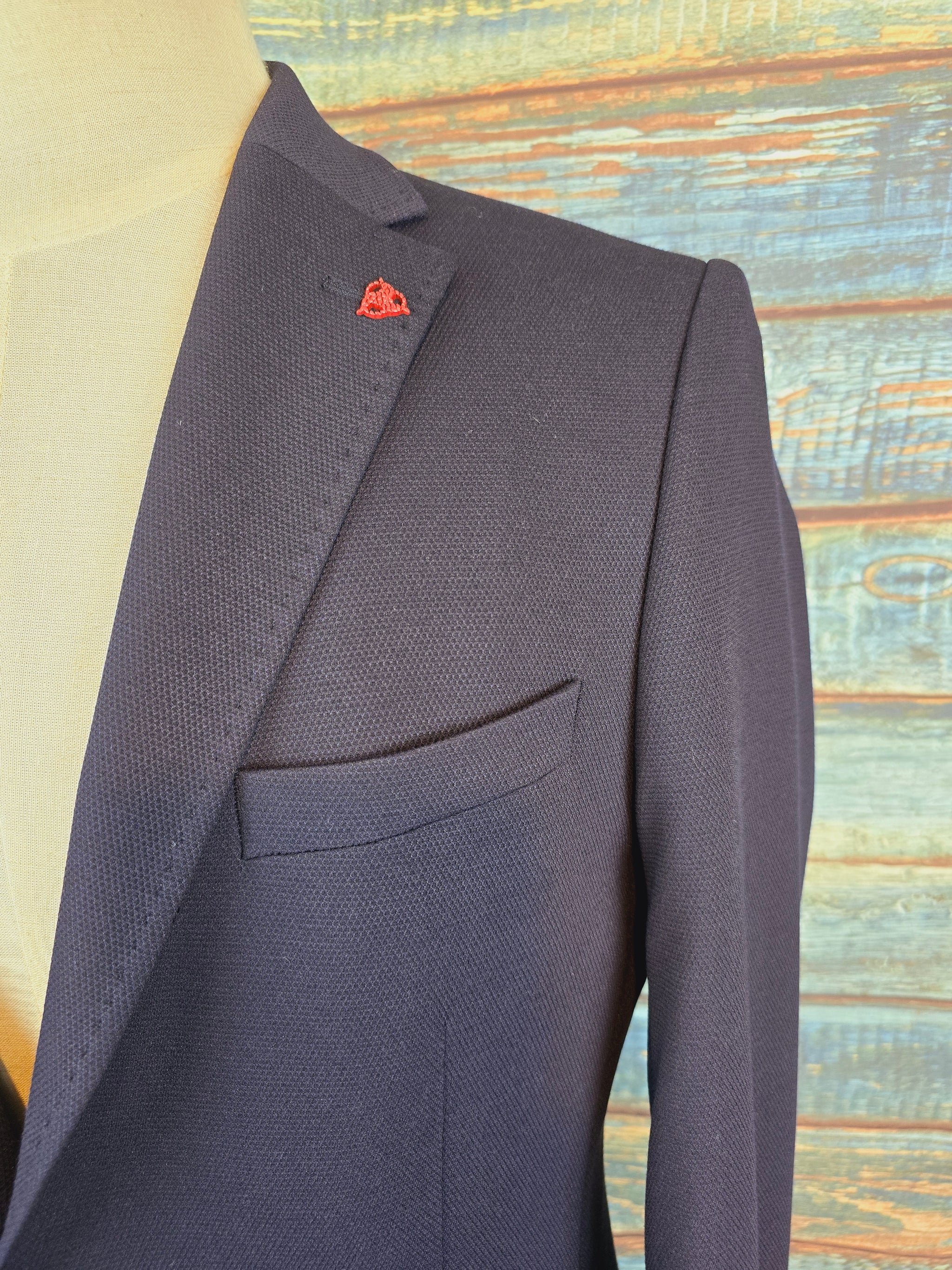 Roy Robson Slim Fit Navy Jersey Jacket / Blazer