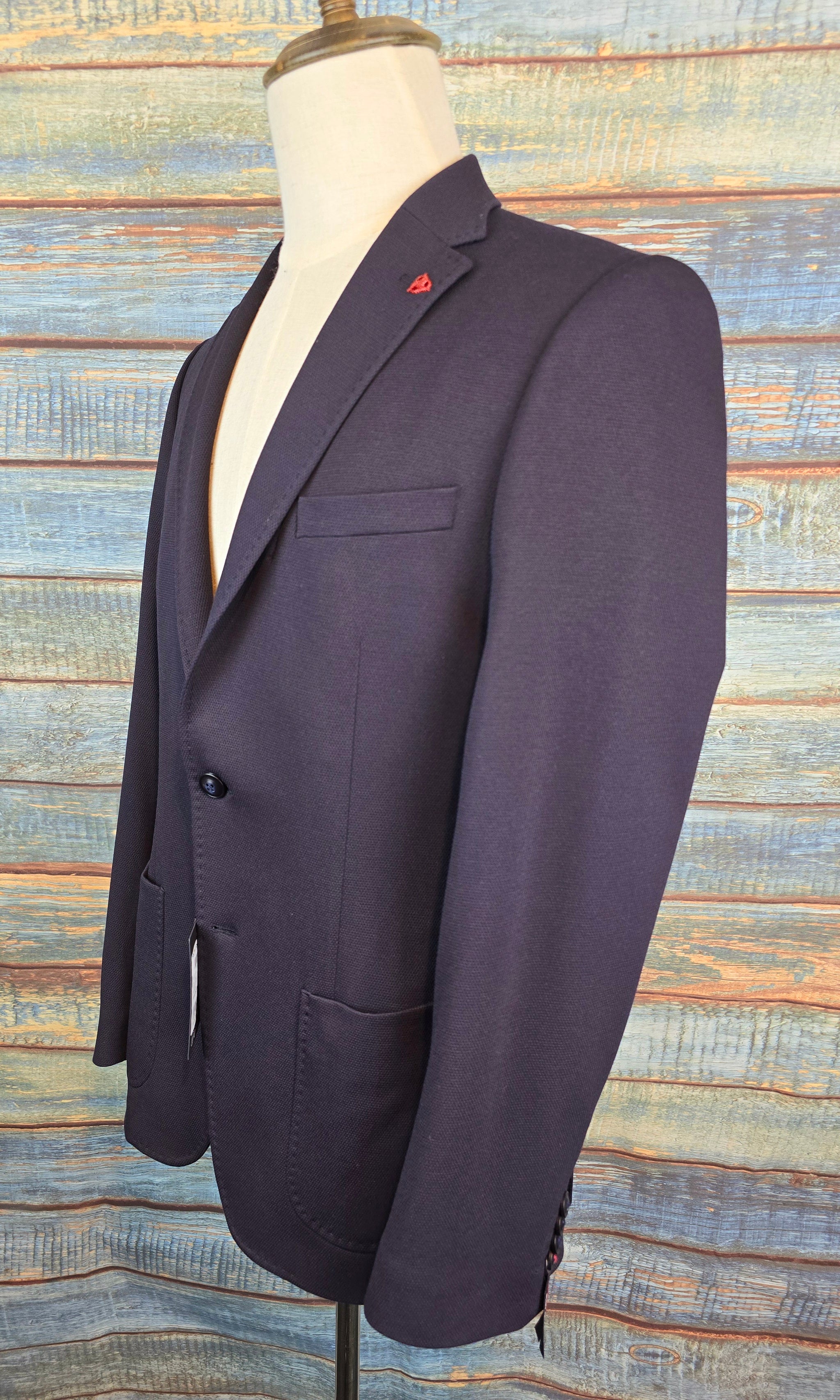 Roy Robson Slim Fit Navy Jersey Jacket / Blazer