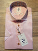 R2 - Amsterdam Short sleeve Pink Organic cotton shirt