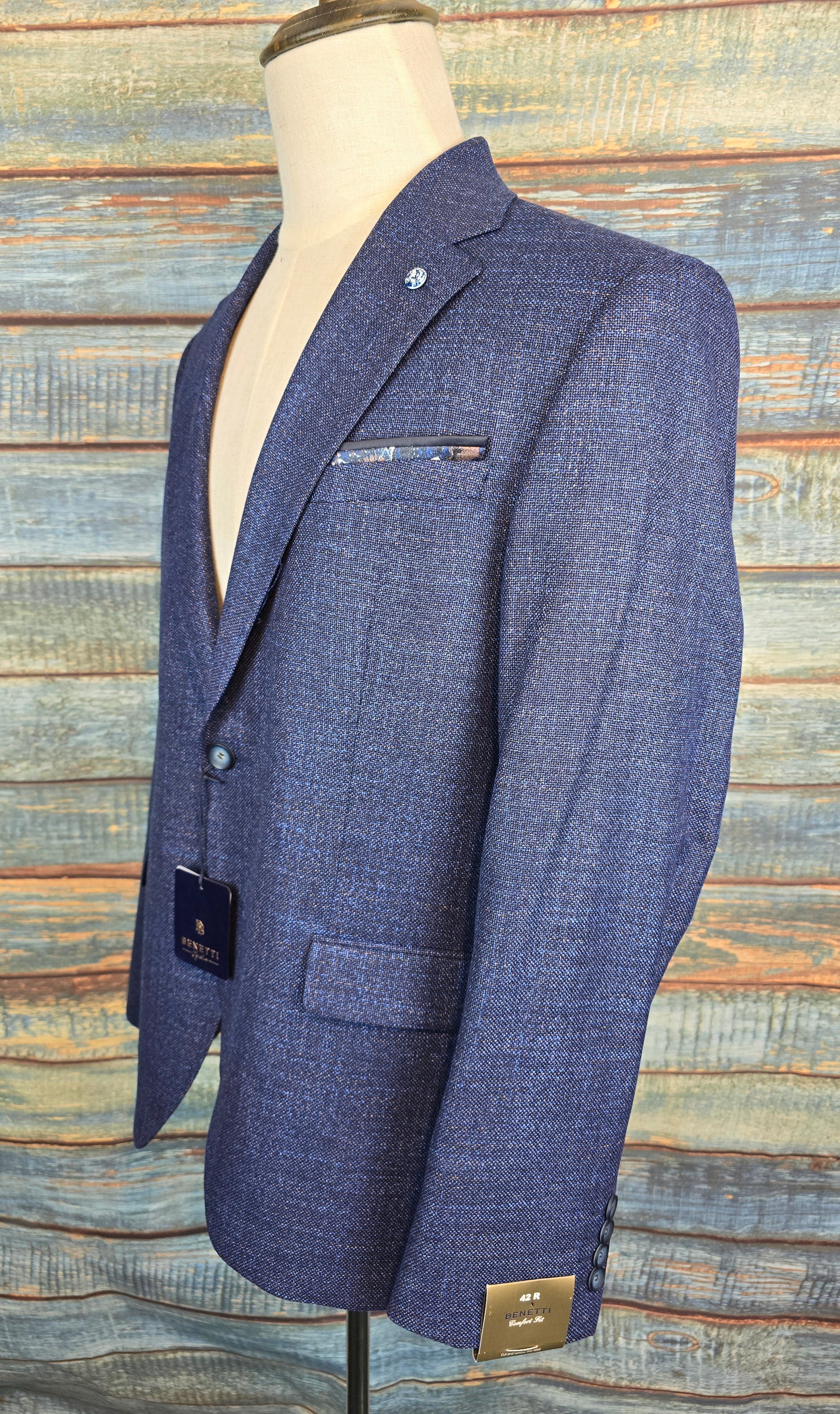 Benetti "Winston" Blue two button Jacket