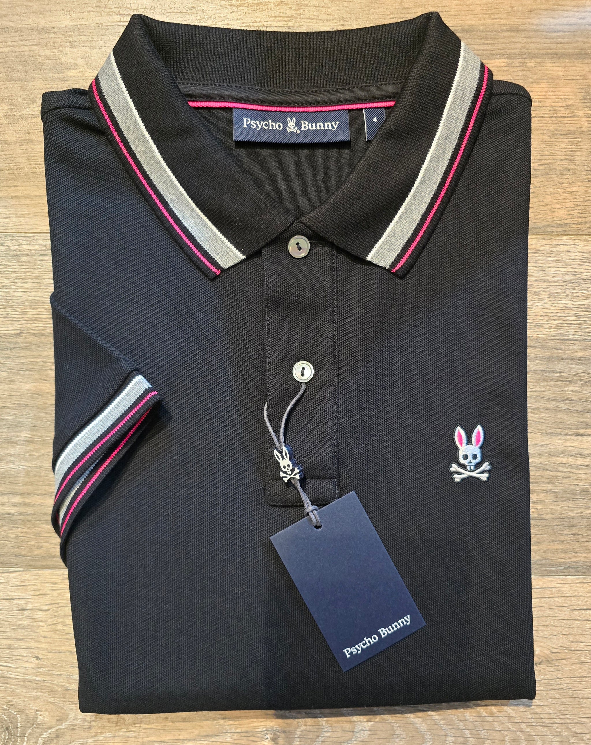 PSYCHO BUNNY RockPort Pique tipped Polo