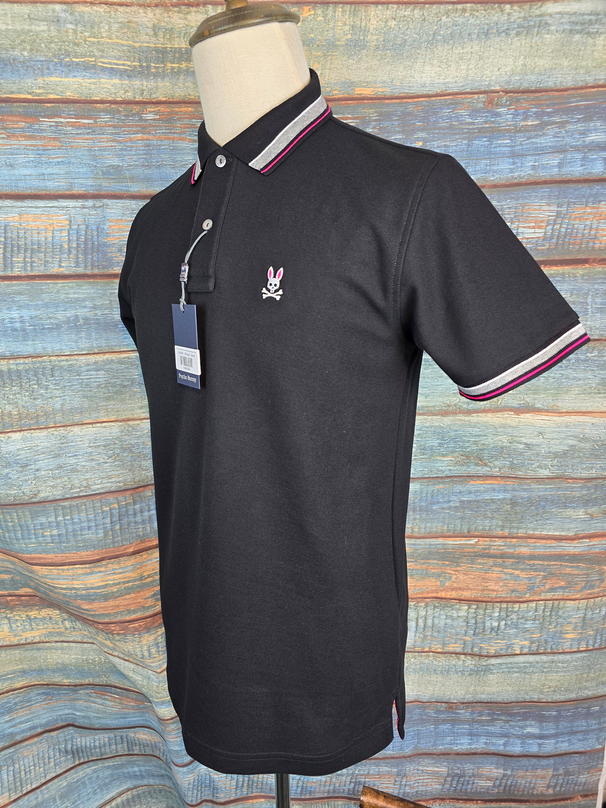 PSYCHO BUNNY RockPort Pique tipped Polo