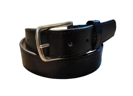 Retreat Clothing Handmade 32mm black leather Dress belt